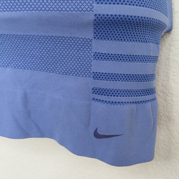 Nike Women Medium Tank Top Dri Fit Racerback Built In Bra Purple Blue Athletic - Picture 4 of 11